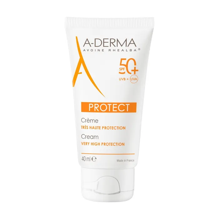 A-Derma Protect – Crème Solaire SPF50+ (Protection Peaux Fragiles & Sèches)