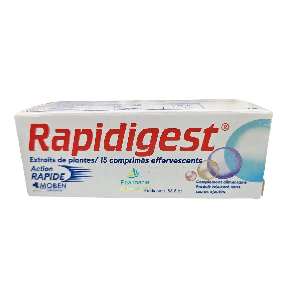 Moben Rapidigest comprimés effervescents digestion difficile Algérie