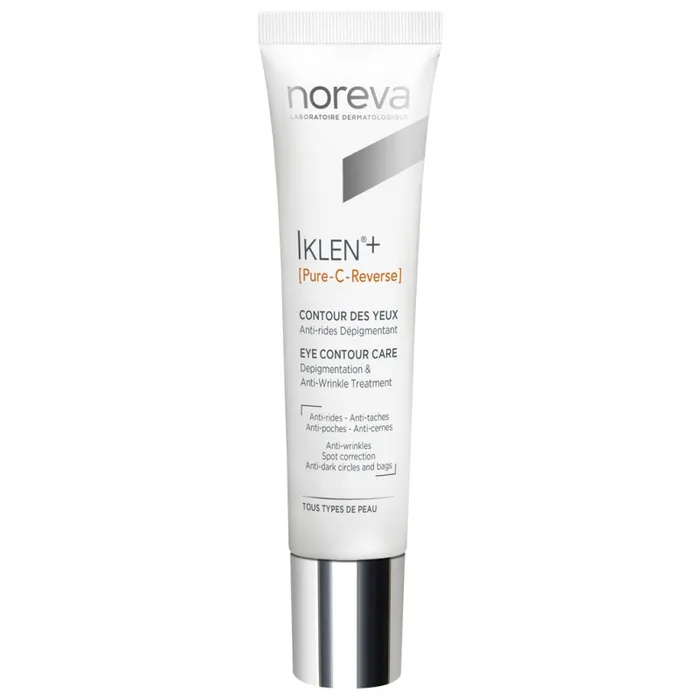 Noreva IKLEN + [PURE-C-REVERSE] - Contour des Yeux Anti-Rides Dépigmentant - Tous Types de Peaux, 15ml
