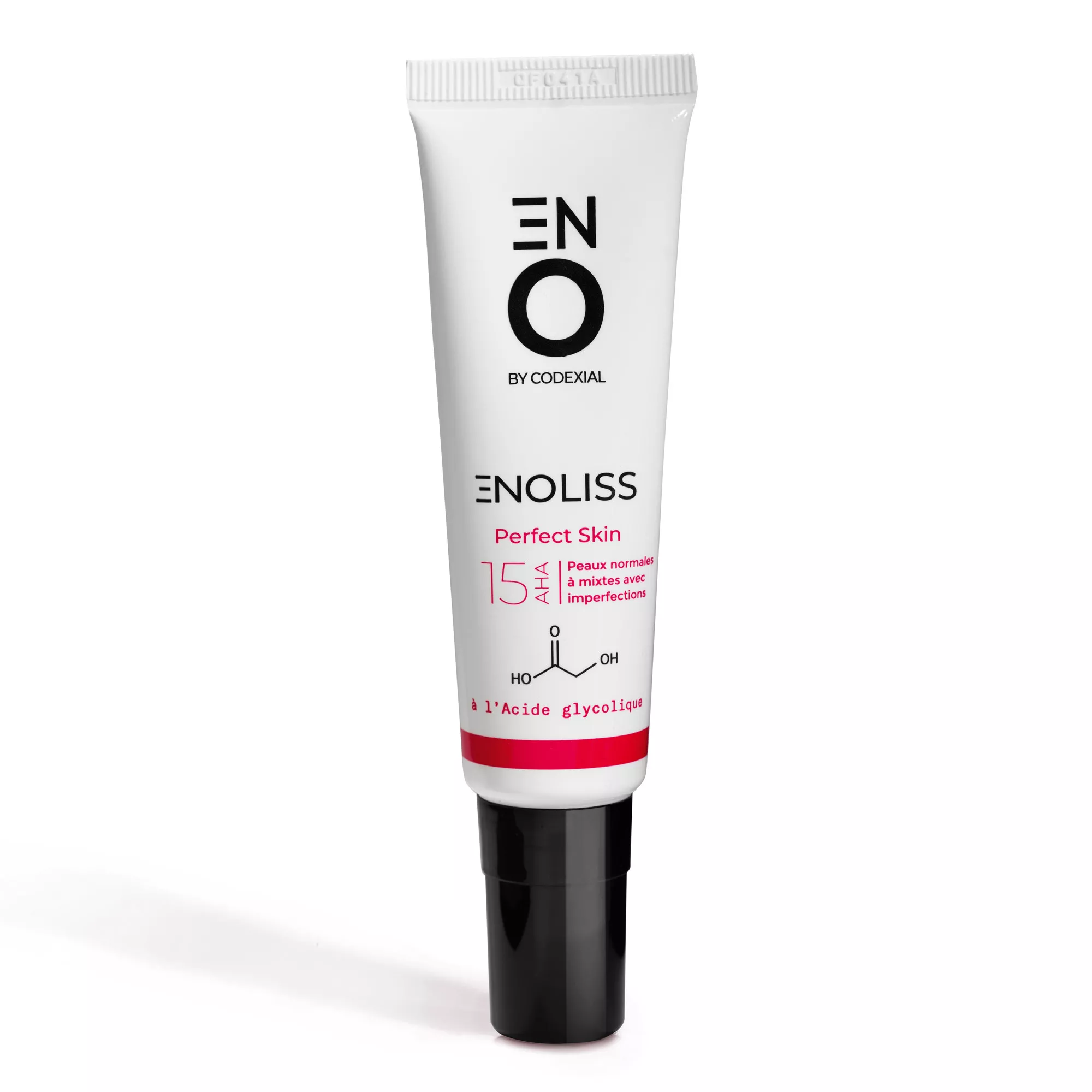 Tube Enoliss 15 peeling visage concentré à l'acide glycolique AHA pour rides et imperfections
