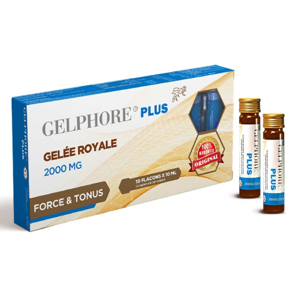 Gelée royale 2000 mg GELPHORE Plus 10 flacons buvables