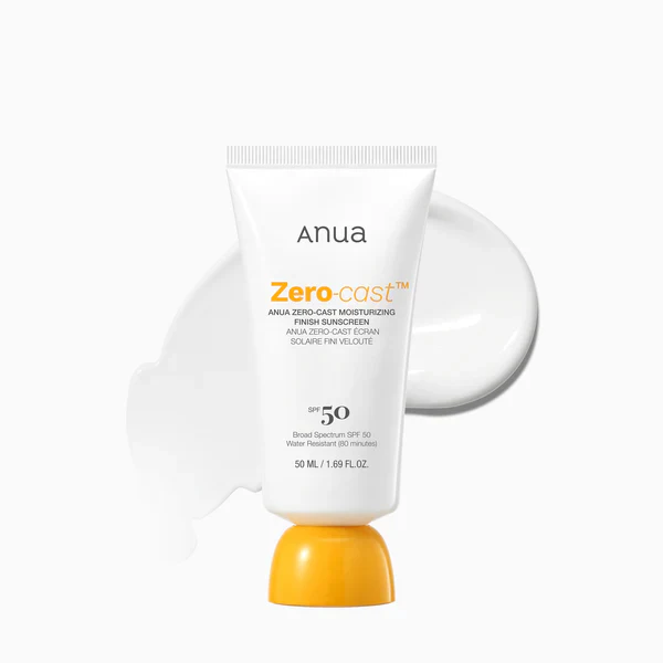 Anua Zero-Cast Moisturizing Finish Sunscreen SPF 50+ PA++++ 50 ml