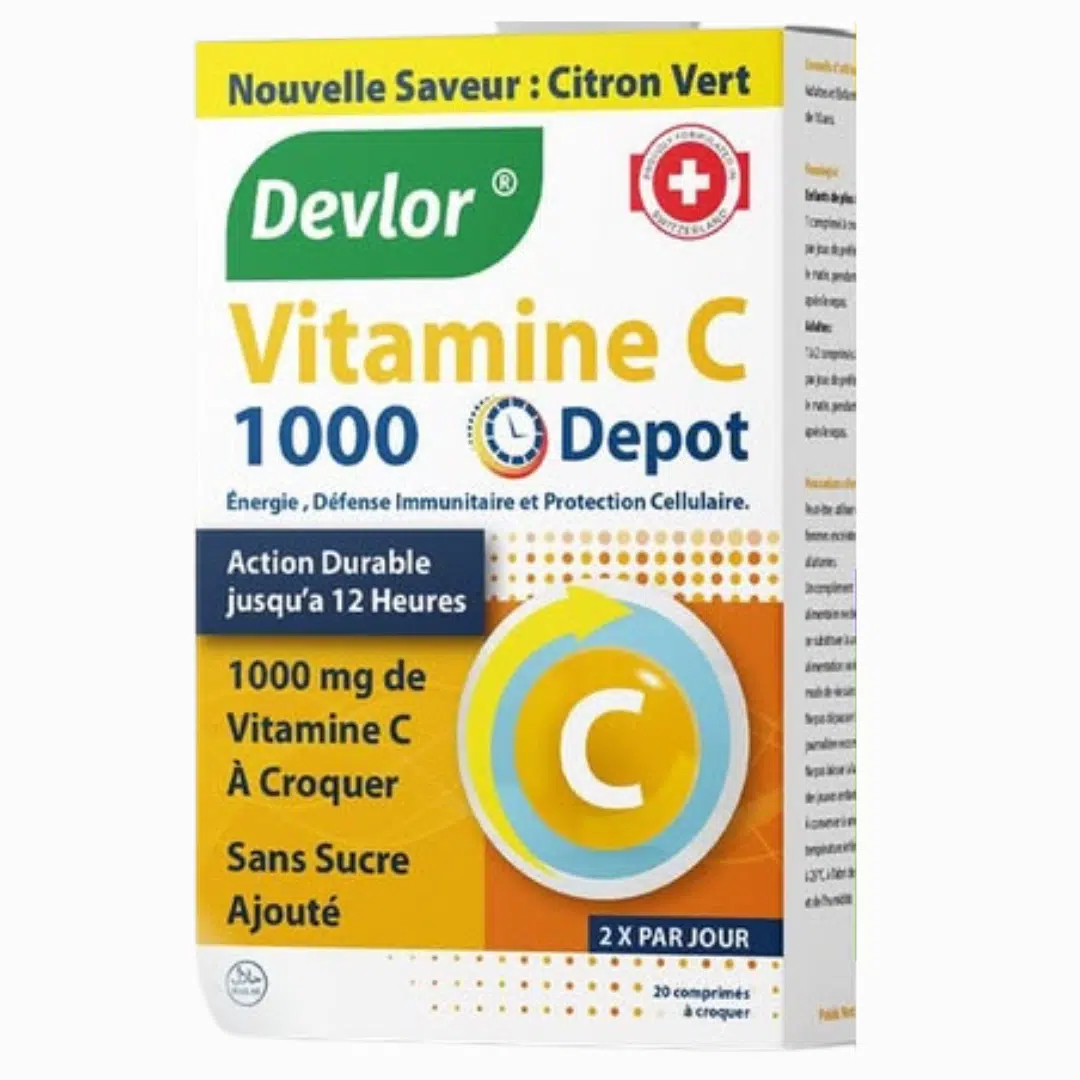 Devlor Vitamine C 1000mg Complément Énergie et Immunité