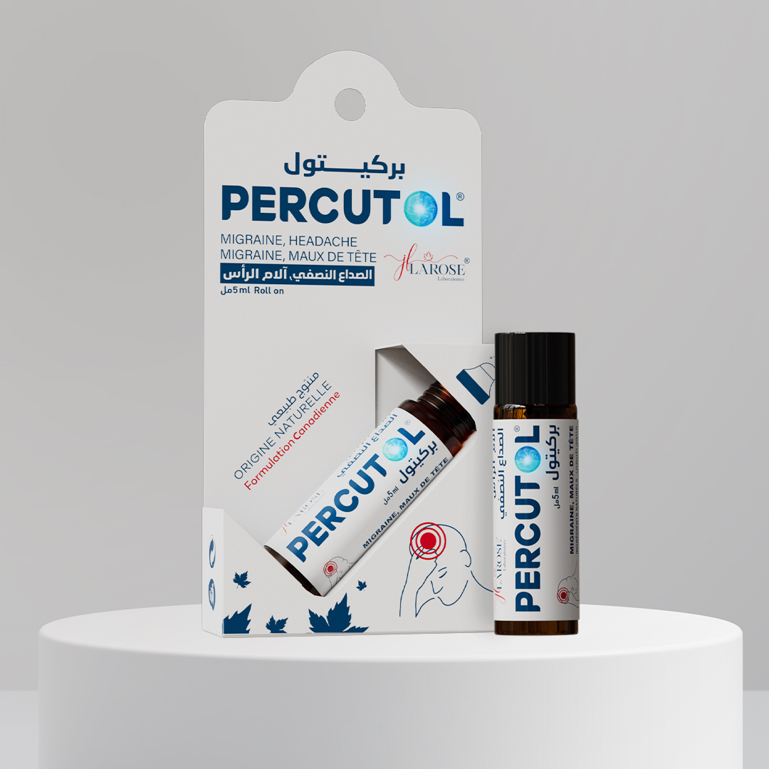 Percutol Roll-on Soulagement Maux de Tête et Migraine